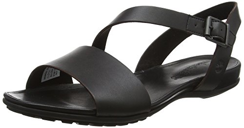 Timberland Cranberry Lake, Sandalias Mujer, Negro Black Full Grain, 38 EU
