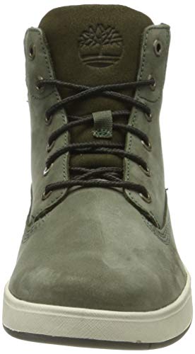 Timberland Davis Square 6 Inch (Toddler), Botas Clasicas Unisex-Niños, Verde Dark Green Nubuck, 28 EU