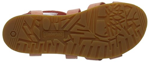 Timberland Malibu Waves Ankle, Sandalia con Pulsera para Mujer, Rosa (Crabapple Naturebuck K41), 37 EU