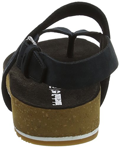 Timberland Malibu Waves Thong, Sandalias Mujer, Negro Black Nubuck, 38 EU