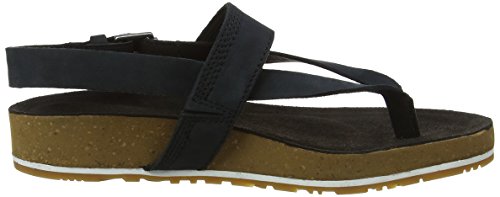 Timberland Malibu Waves Thong, Sandalias Mujer, Negro Black Nubuck, 38 EU