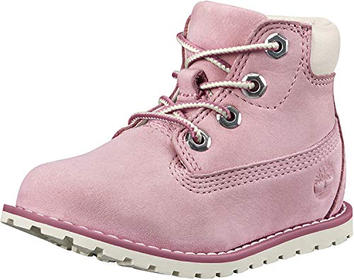 Timberland Pokey Pine 6-Inc (Toddler), Botas Unisex-Niños, Rosa Light Pink Nubuck, 24 EU