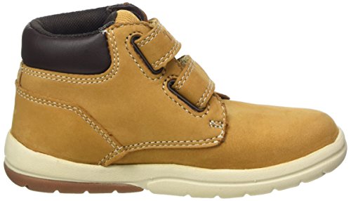 Timberland Toddle Tracks Hook and Loop (Toddler), Botas Unisex-Niños, Amarillo Wheat Nubuck, 22 EU