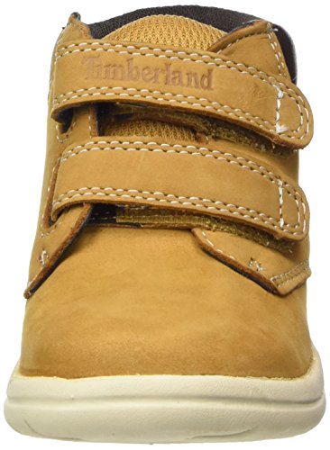 Timberland Toddle Tracks Hook and Loop (Toddler), Botas Unisex-Niños, Amarillo Wheat Nubuck, 22 EU