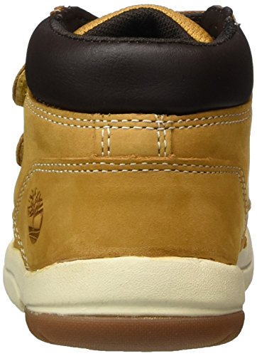 Timberland Toddle Tracks Hook and Loop (Toddler), Botas Unisex-Niños, Amarillo Wheat Nubuck, 22 EU