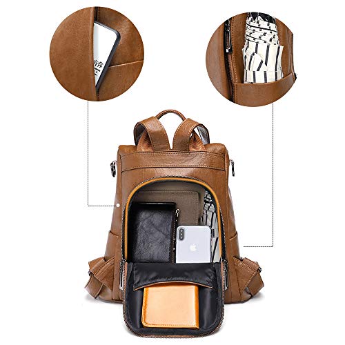 Tisdaini Bolsos Mochila Mujer Moda antirrobo Casual Viaje Escolares Bolsos