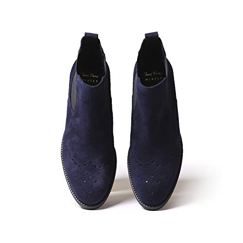 TIVAT-SY - Marino, 36EU - Botín de Mujer Hecha en Serraje.