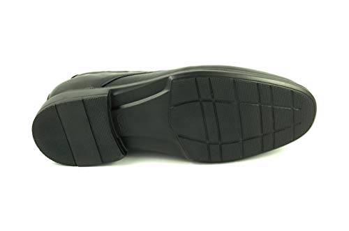 TOLINO A7712 Senator, Zapato Mocasin de Piel Ancho Especial (42 EU, Negro)