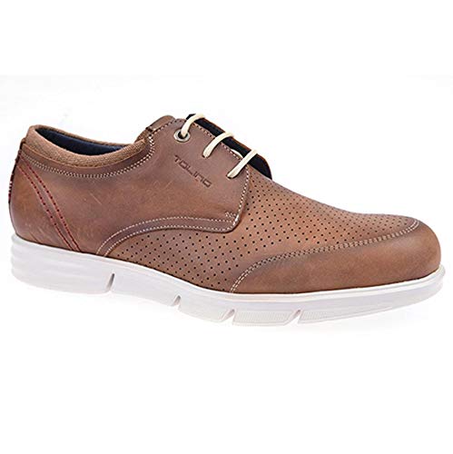 TOLINO Robert 70116, Blucher Cordon Zapato Casual Hombre Encerado Cuero (44 EU, Cuero)