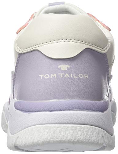 TOM TAILOR 8070508, Zapatillas Niños, Color Blanco Viola Rose 02740, 34 EU