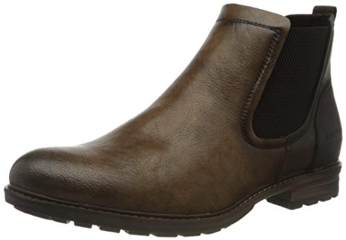 Tom Tailor 9082102, Botas Cortas al Tobillo Hombre, Nueces, 43 EU