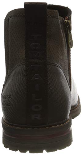 Tom Tailor 9082102, Botas Cortas al Tobillo Hombre, Nueces, 43 EU