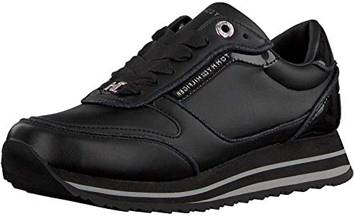 Tommy Hilfiger Angel 12c1, Sneakers para Mujer, Negro, 40 EU