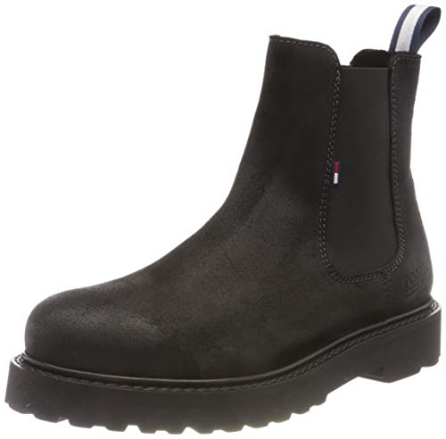 Tommy Hilfiger BRAN 2b, Botas de Moda Hombre, Negro, 43 1/3 EU