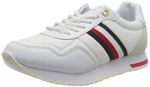 Tommy Hilfiger City Runner, CORREDERA DE Ciudad Casual Mujer, Blanco (White), 36 EU
