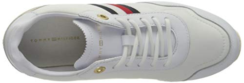 Tommy Hilfiger City Runner, CORREDERA DE Ciudad Casual Mujer, Blanco (White), 36 EU