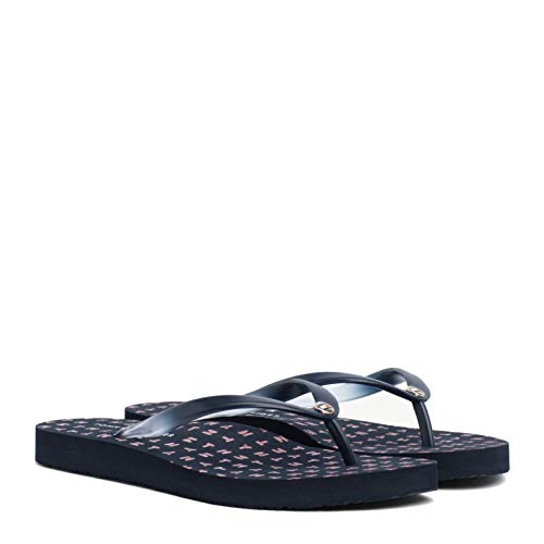 Tommy Hilfiger Colorful Tommy Flat Beach Sandal, Chanclas Niñas, Azul (Midnight 403), 35 EU