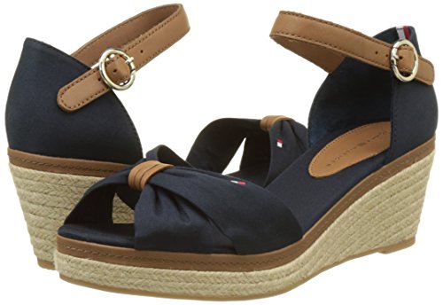 Tommy Hilfiger E1285lba 40d, Sandalias Punta Cerrada Mujer, Azul (Midnight 403), 36 EU