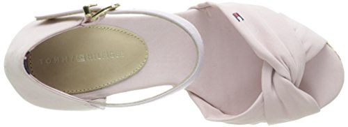 Tommy Hilfiger E1285LENA 3D, Sandalias con cua Tipo Alpargatas Mujer, Rosa Pale Lilac 768, 36 EU