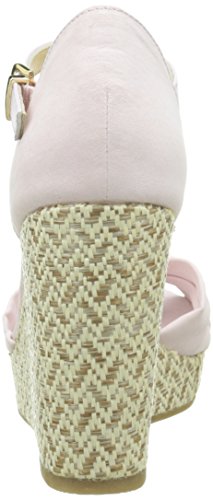 Tommy Hilfiger E1285LENA 3D, Sandalias con cua Tipo Alpargatas Mujer, Rosa Pale Lilac 768, 36 EU