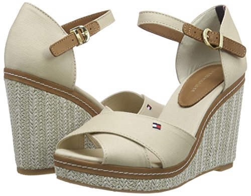 Tommy Hilfiger E1285LENA 4D, Alpargatas para Mujer, Gris-Grau (Feather Grey 082), 36 EU