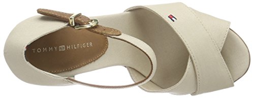 Tommy Hilfiger E1285LENA 4D, Alpargatas para Mujer, Gris-Grau (Feather Grey 082), 36 EU