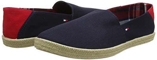 Tommy Hilfiger Easy Summer Slip on, Alpargatas Hombre, Azul (Midnight 403), 43 EU