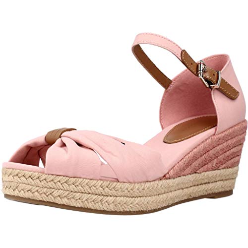 Tommy Hilfiger Elba 66D, Sandalias con cuña Tipo Alpargatas Mujer, Rosa Relajante, 38 EU
