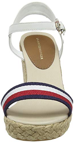 Tommy Hilfiger Elena 97D, Sandalias con cua Tipo Alpargatas Mujer, Crudo, 36 EU