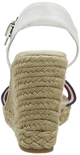 Tommy Hilfiger Elena 97D, Sandalias con cua Tipo Alpargatas Mujer, Crudo, 36 EU