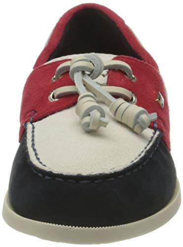 Tommy Hilfiger Essential Boat Shoe, Zapato de Barco Esencial de Tommy Mujer, RWB, 36.5 EU