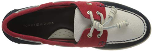 Tommy Hilfiger Essential Boat Shoe, Zapato de Barco Esencial de Tommy Mujer, RWB, 36.5 EU