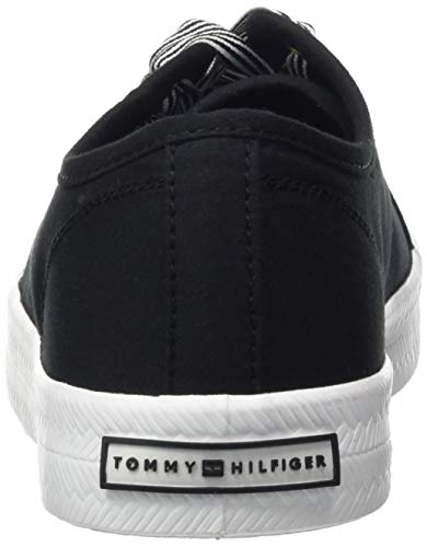 Tommy Hilfiger Essential Nautical Sneaker, Zapatillas Mujer, Negro (Black Bds), 39 EU