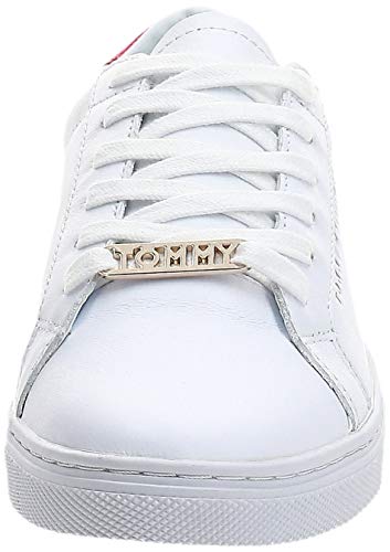 Tommy Hilfiger Essential Sneaker, Zapatillas Mujer, Blanco (RWB 020), 37 EU