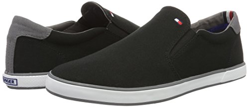 Tommy Hilfiger Iconic Slip On Sneaker, Zapatillas Hombre, Negro (Black 990), 41 EU