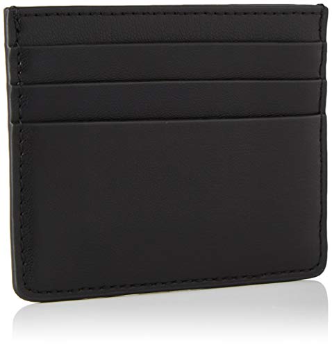 Tommy Hilfiger Iconic Tommy CC Holder, Productos de cuero pequeños para Mujer, Negro, One Size