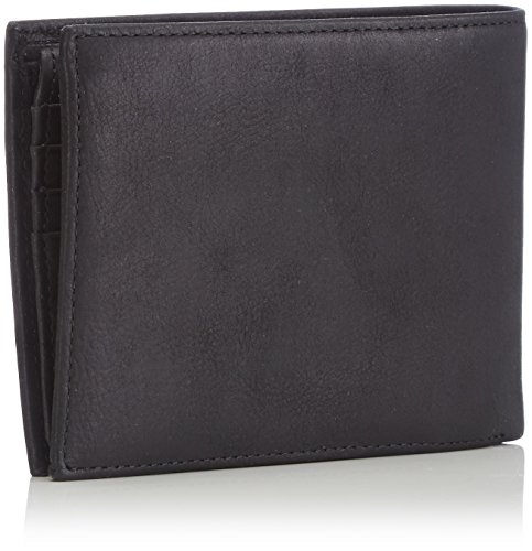 Tommy Hilfiger Johnson CC Flap and Coin Pocket, Cartera Hombre^Mujer, Black, OS