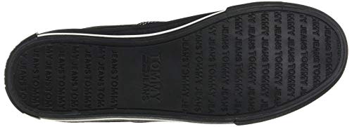 Tommy Hilfiger LowCut Essential Sneaker, Zapatillas Mujer, Negro (Black Bds), 39 EU