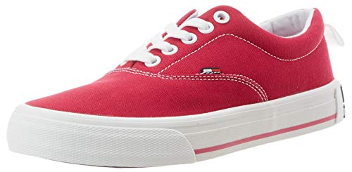 Tommy Hilfiger LowCut Essential Sneaker, Zapatillas Mujer, Rojo (Blush Red Xif), 41 EU