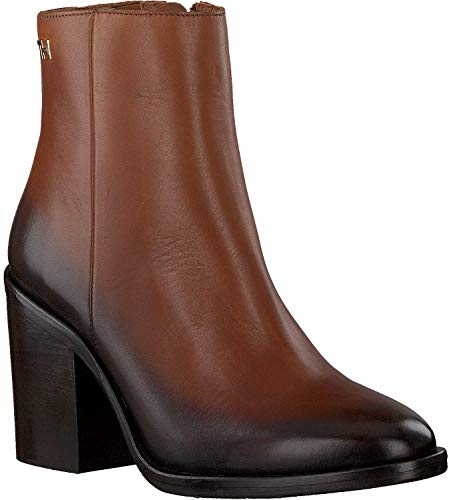 Tommy Hilfiger Maya 1a1, Botas Cortas al Tobillo para Mujer, marrón, 38 EU