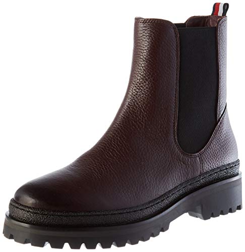 Tommy Hilfiger North 8a, Botas Cortas al Tobillo Mujer, Rojo, 40 EU