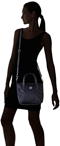 Tommy Hilfiger Poppy Small Tote, Bolso totes para Mujer, Azul (Tommy Navy), 23x15x22 cm (W x H x L)