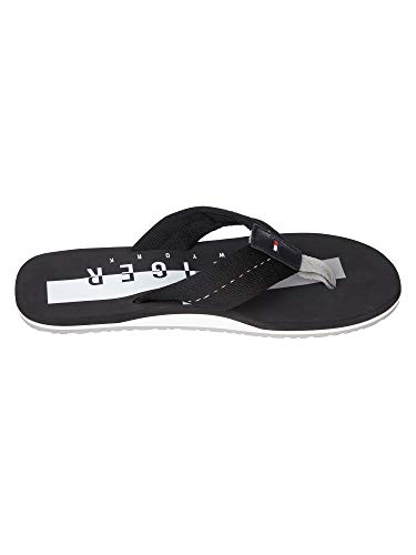 Tommy Hilfiger Simon 33D, Chanclas Hombre, Black, 42 EU