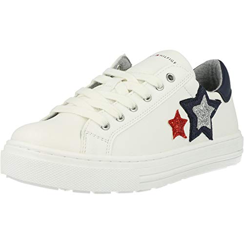 Tommy Hilfiger Trainer Blanco/Azul Eco Cuero 38 EU