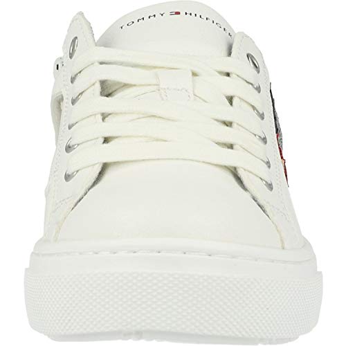 Tommy Hilfiger Trainer Blanco/Azul Eco Cuero 38 EU