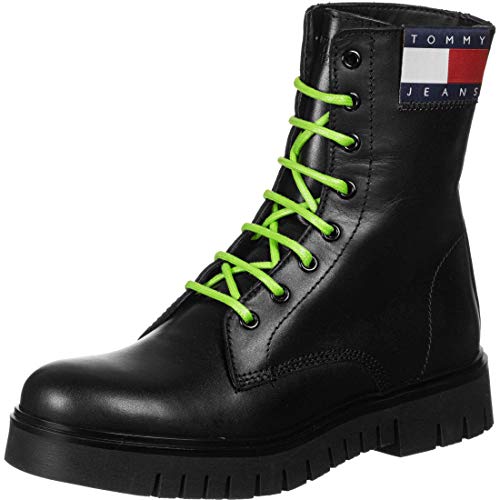Tommy Hilfiger Yvonne 8a, Botas Altas Mujer, Negro (Black Bds), 38 EU
