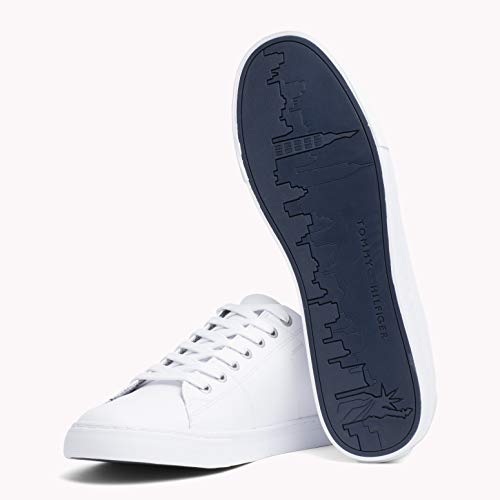 Tommy Hilfiger, Zapatillas Hombre, Blanco (White 100), 43 EU