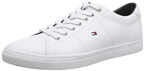 Tommy Hilfiger, Zapatillas Hombre, Blanco (White 100), 43 EU