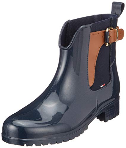 Tommy Hiliger O1285XLEY 2Z2, Botas de Estar por Casa para Mujer, Azul (Midnight), 40