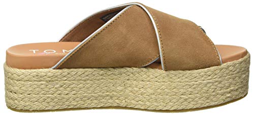 Tommy Jeans Angela 1B1, Sandalias con cua Tipo Alpargatas Mujer, Coñac de Verano, 38 EU